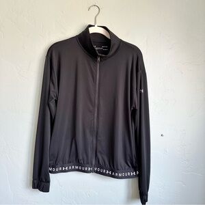 Under Armour | Women’s Black HeatGear Zip Up Athleisure Baddie Jacket Size Small